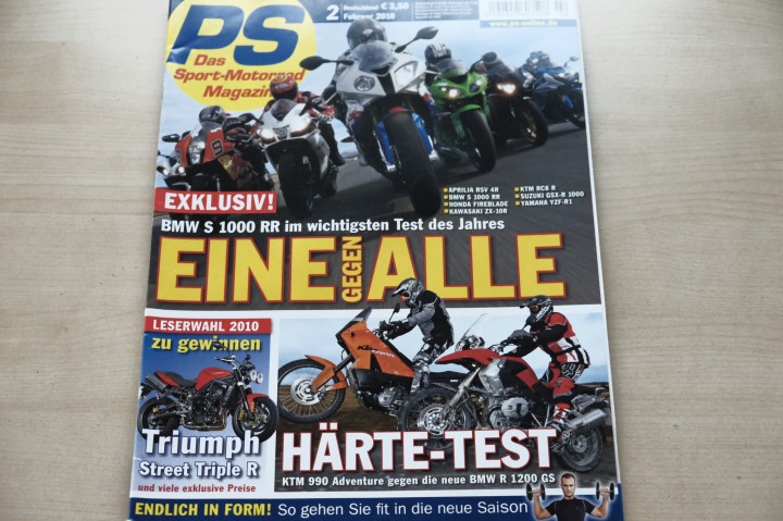 Deckblatt PS Sport Motorrad (02/2010)
